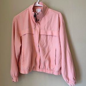 Nine West | Lightweight Zip-Up Short Jacket Retro 80s | Light Pink | size Medium